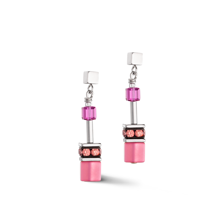 Boucles d'oreilles GeoCUBE® Iconic Viva Magenta