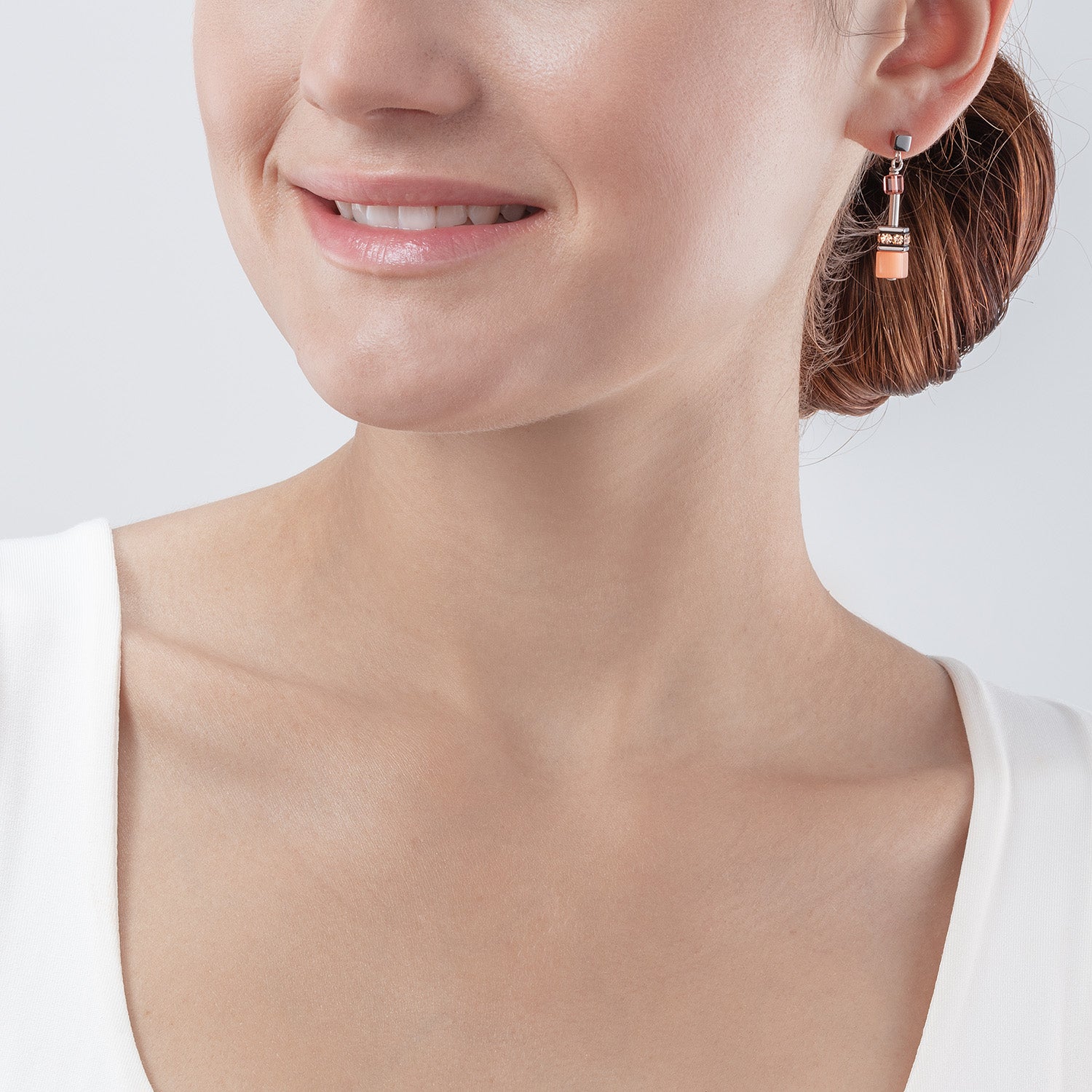 Boucles d'oreille GeoCUBE® Iconic Multicolour Vintage lilas-jaune
