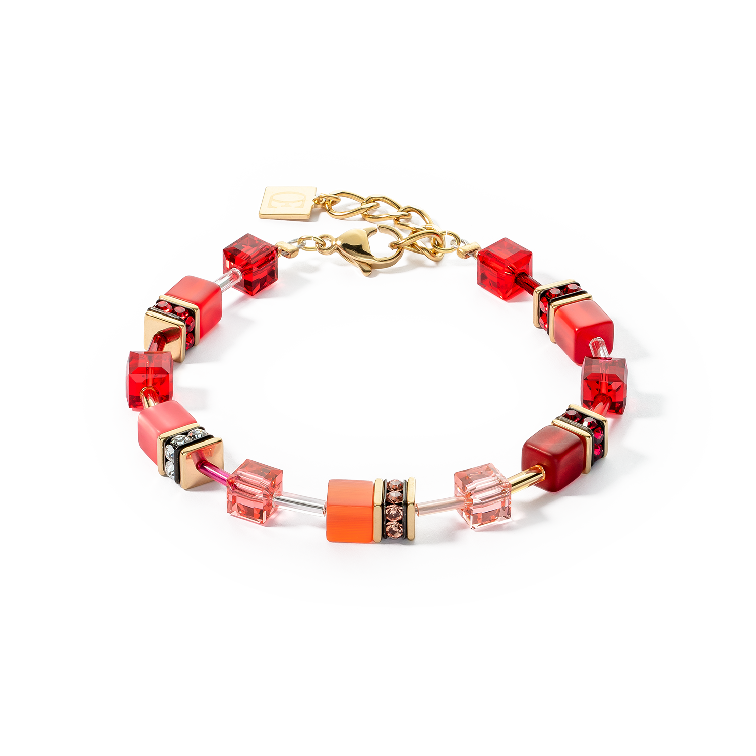 Bracelet GeoCUBE® Iconic or rouge