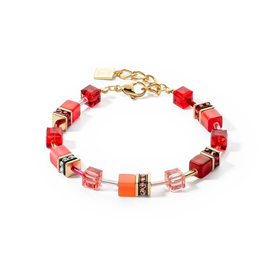 Bracelet GeoCUBE® Iconic or rouge
