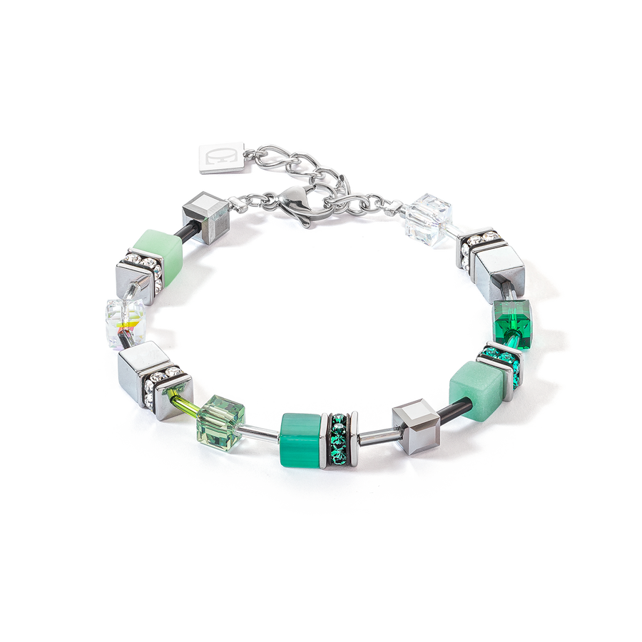 Bracelet GeoCUBE® Iconic argent-vert