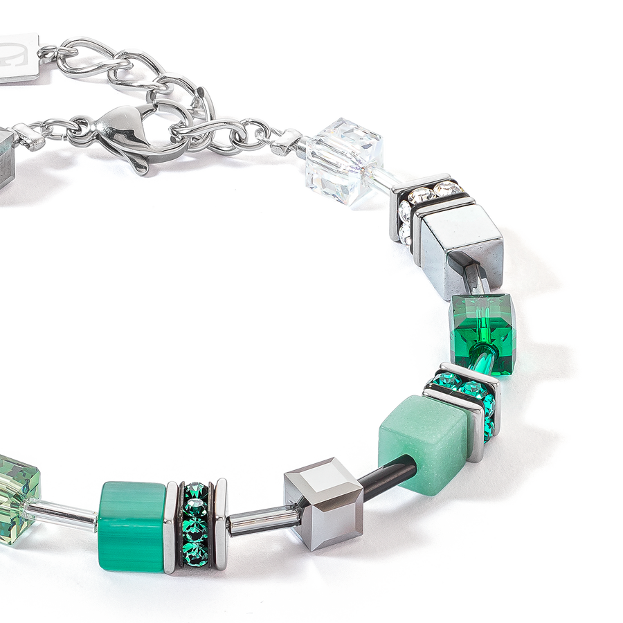 Bracelet GeoCUBE® Iconic argent-vert