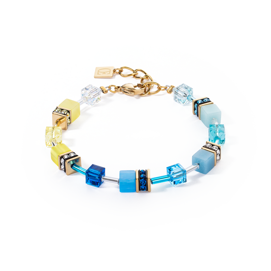 Bracelet GeoCUBE® Iconic turquoise-jaune