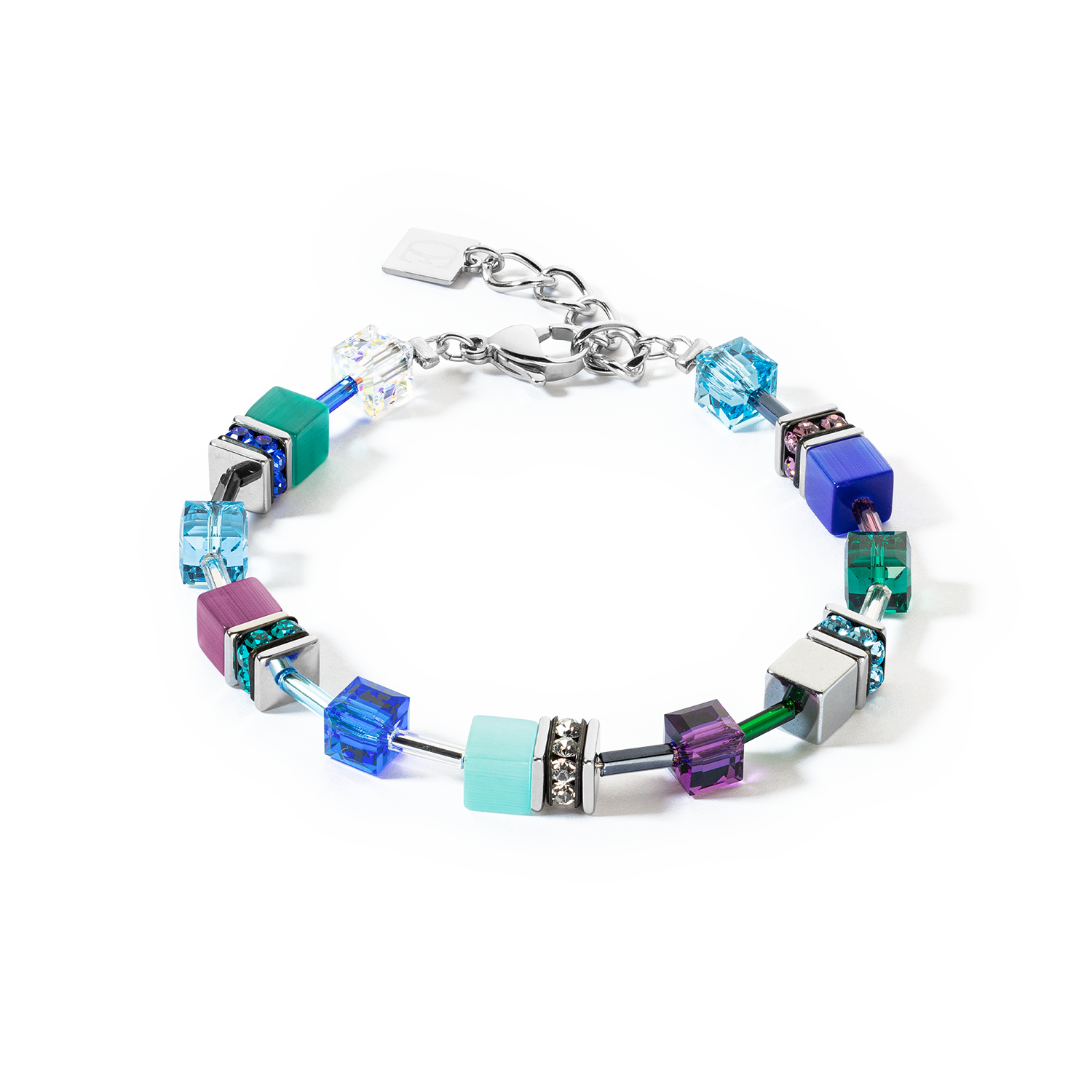 Bracelet GeoCUBE® Iconic turquoise mauve