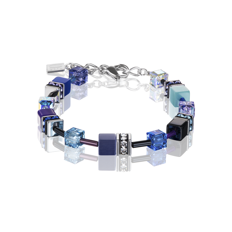 Bracelet GeoCUBE® bleu-mauve