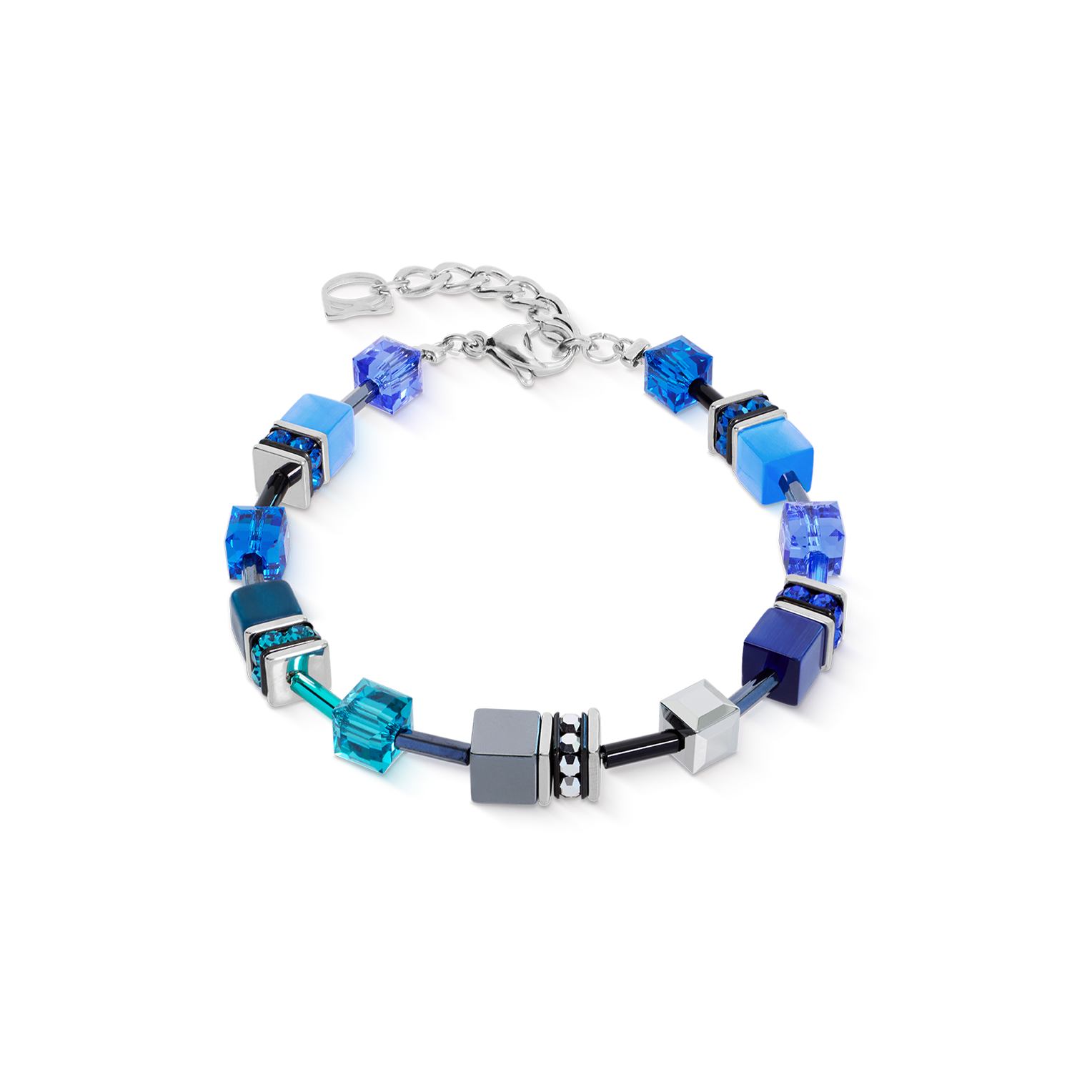 Bracelet GeoCUBE® Iconic Azure Spirit argent