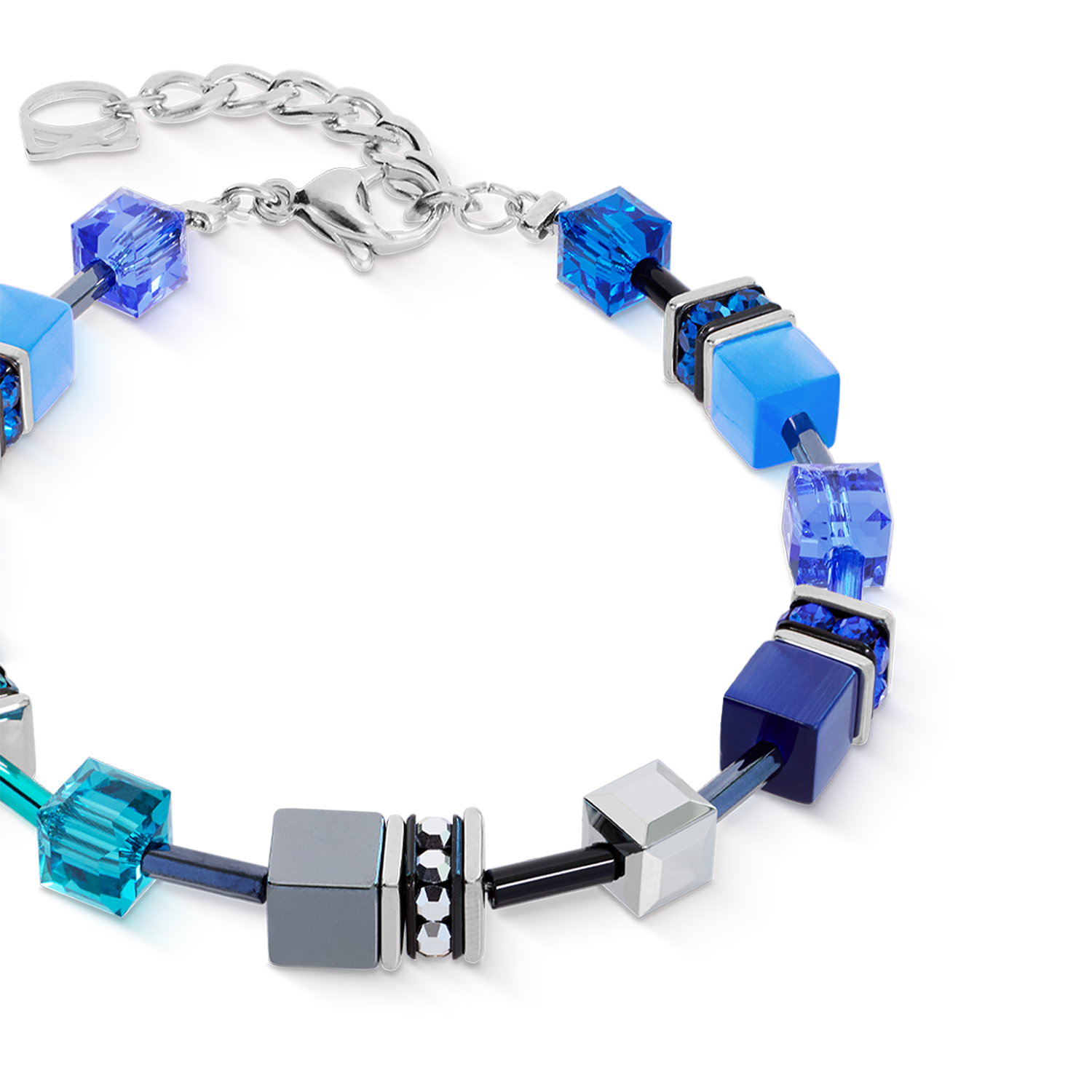 Bracelet GeoCUBE® Iconic Azure Spirit argent