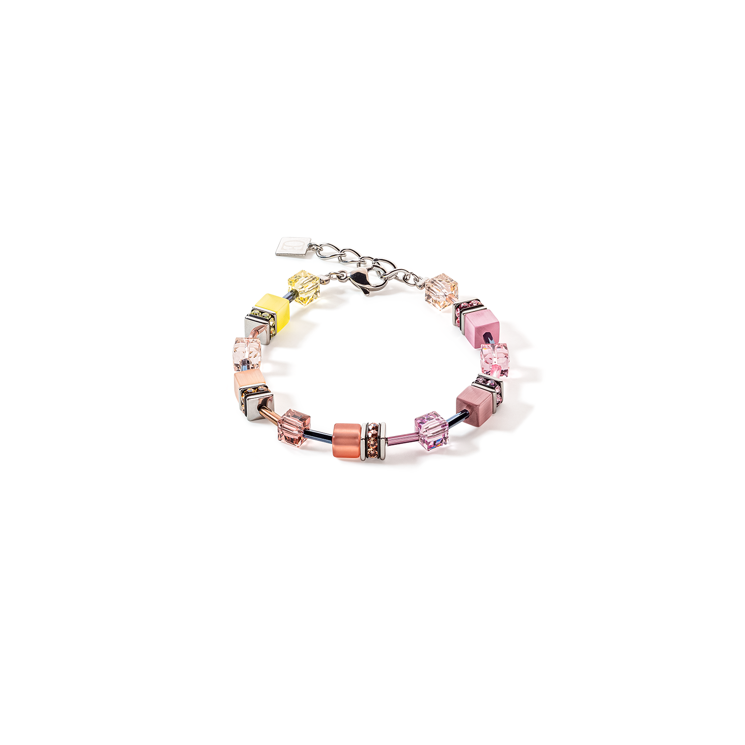 Bracelet GeoCUBE® Iconic Multicolour Vintage lilas-jaune
