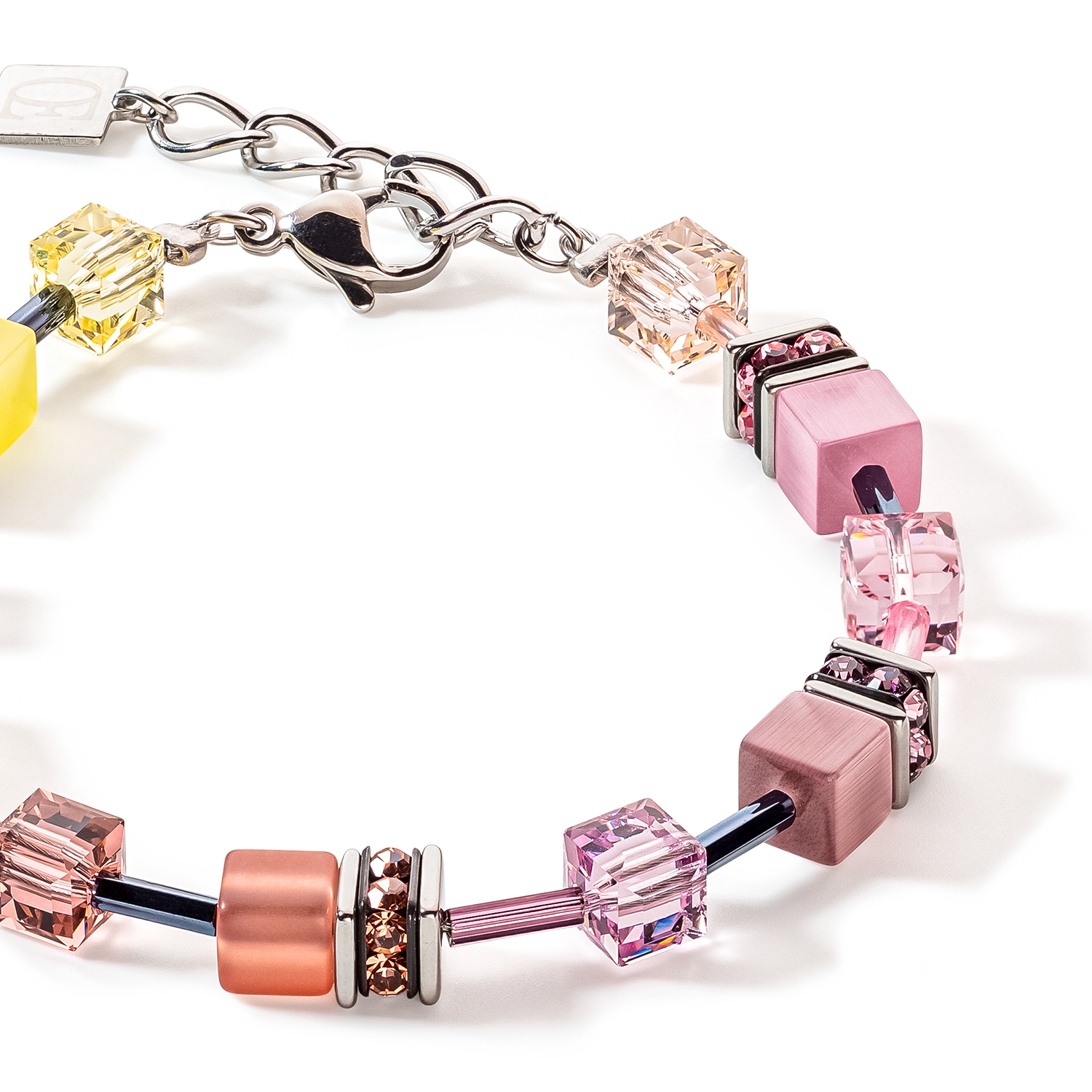 Bracelet GeoCUBE® Iconic Multicolour Vintage lilas-jaune