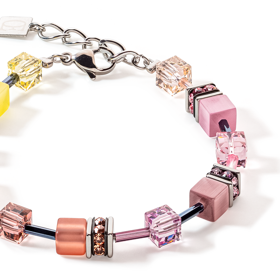 Bracelet GeoCUBE® Iconic Multicolour Vintage lilas-jaune