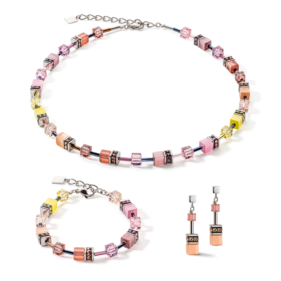 Bracelet GeoCUBE® Iconic Multicolour Vintage lilas-jaune