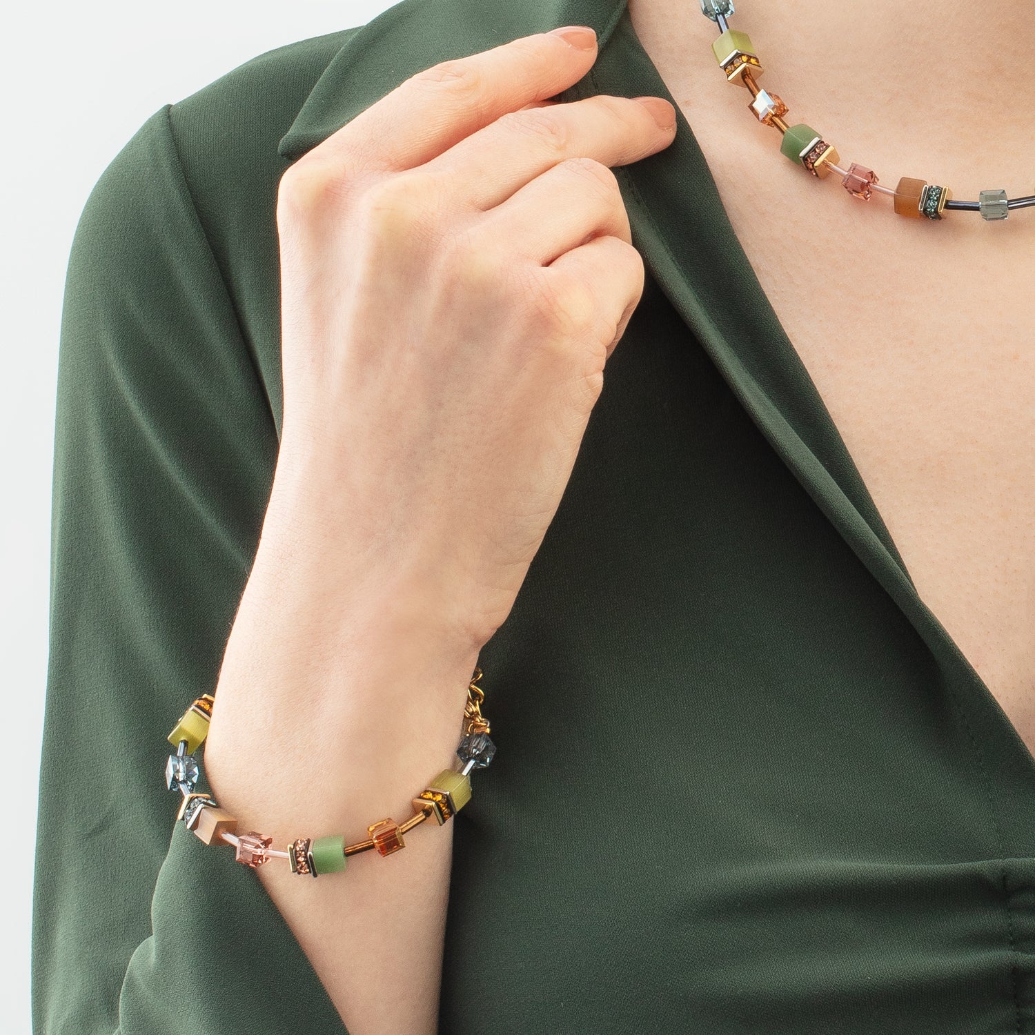 Bracelet GeoCUBE® Iconic Forest bicolor