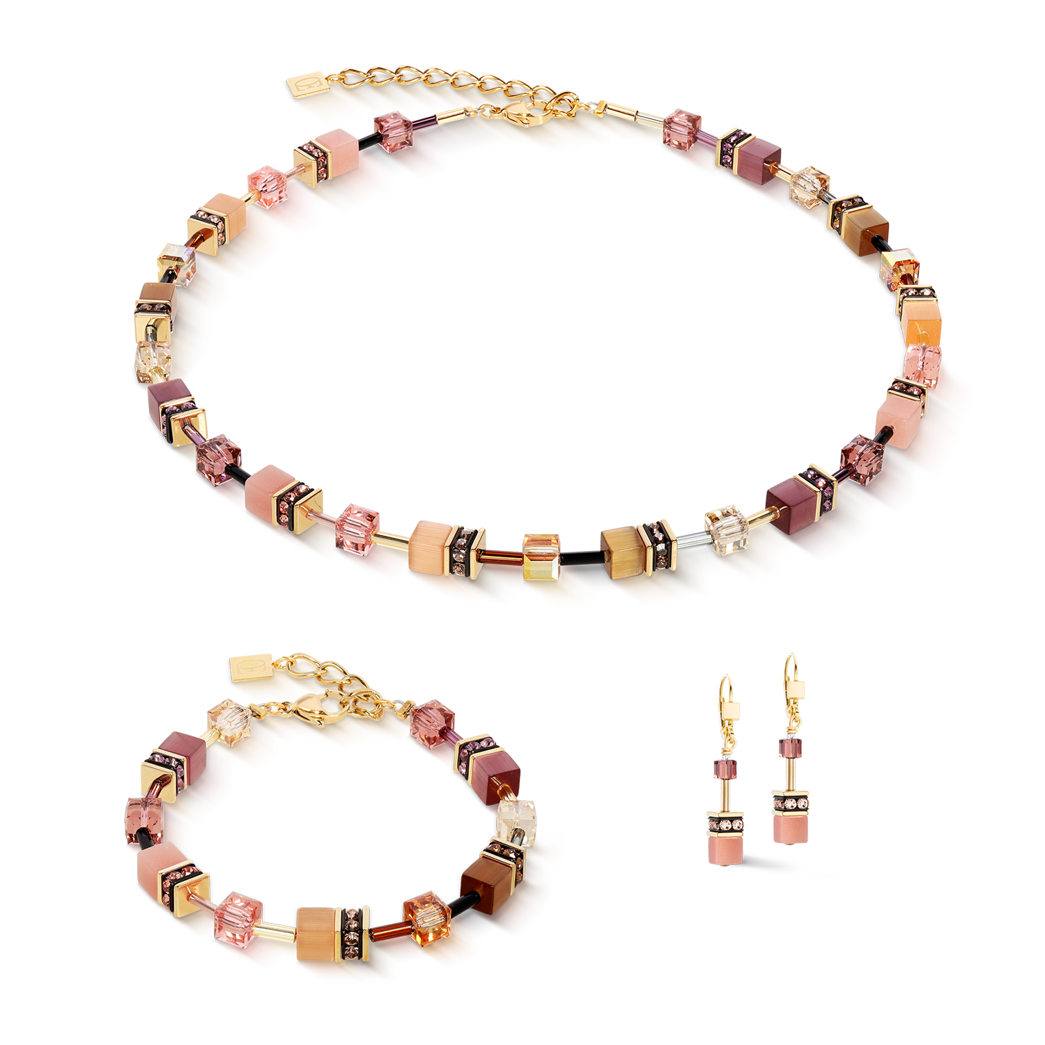 Bracelet GeoCUBE® Iconic golden Blush