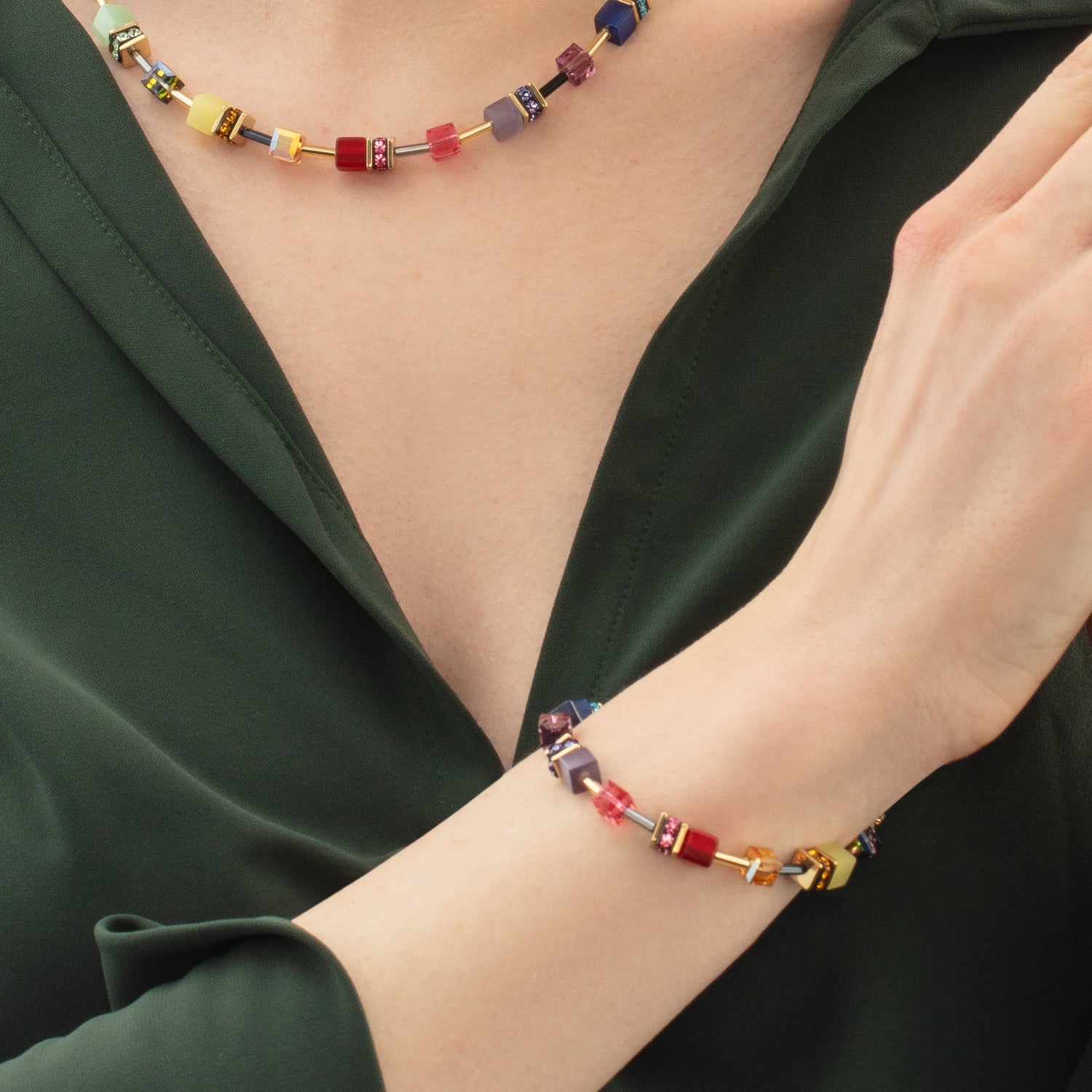 Bracelet GeoCUBE® Iconic Festive or-multicolore