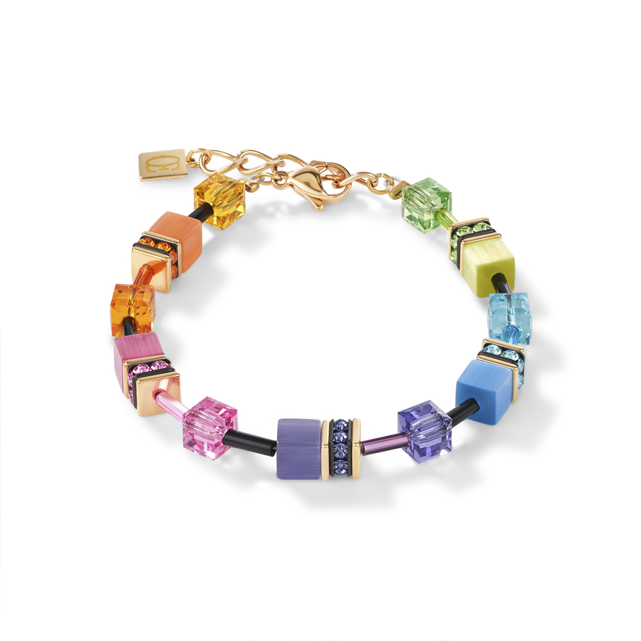 Bracelet GeoCUBE® multicolore rainbow gold