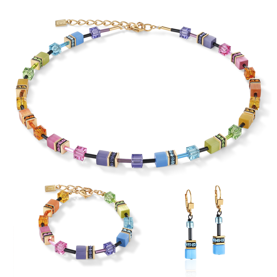 Bracelet GeoCUBE® multicolore rainbow gold