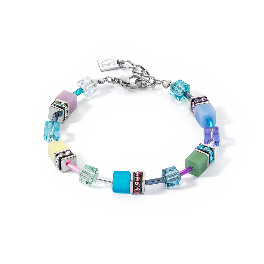 Bracelet GeoCUBE® Iconic argent-ice pastels