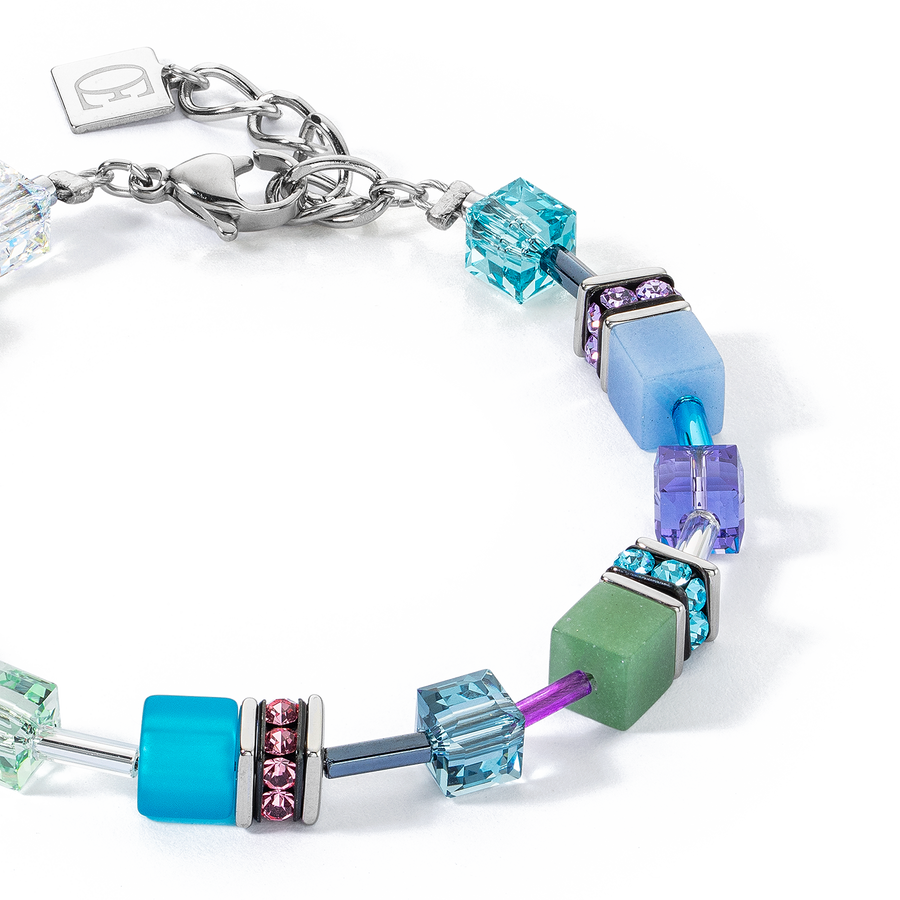 Bracelet GeoCUBE® Iconic argent-ice pastels