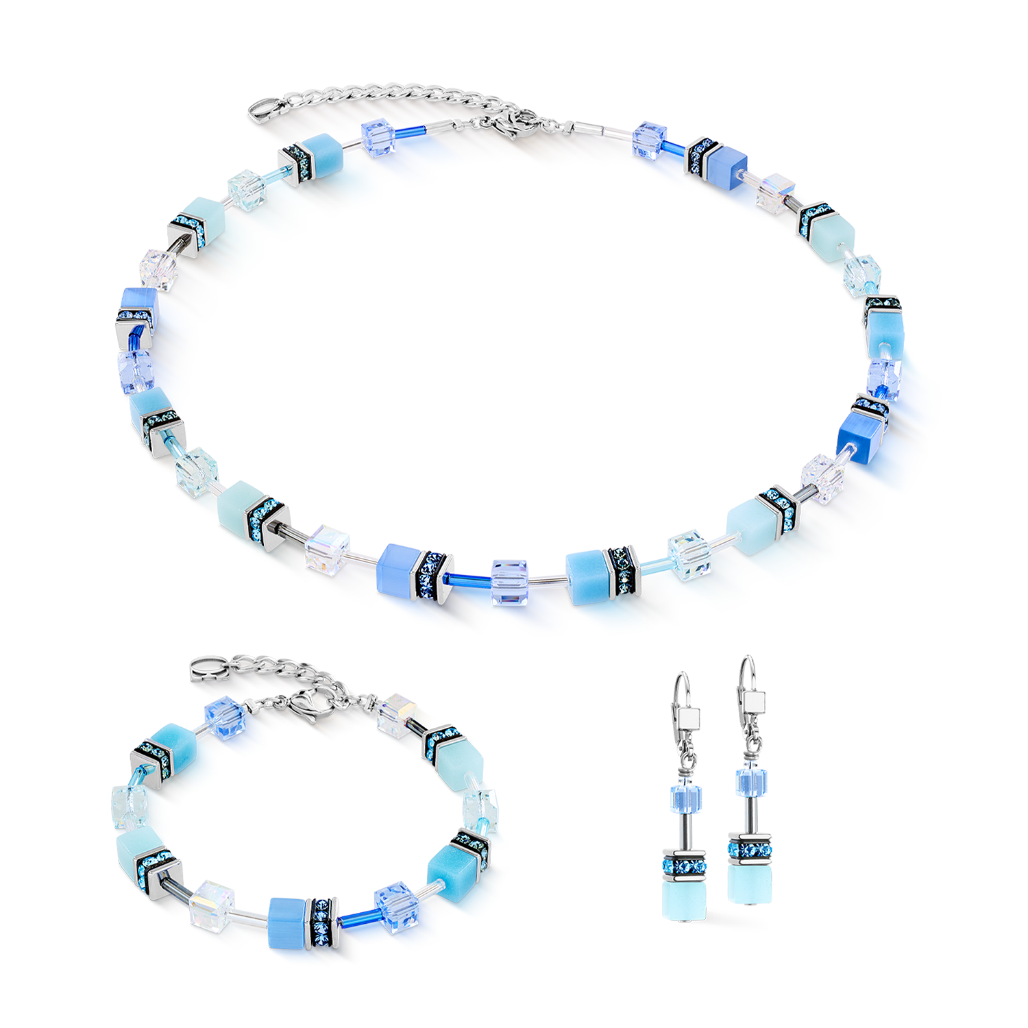 Bracelet GeoCUBE® Iconic bleu aqua
