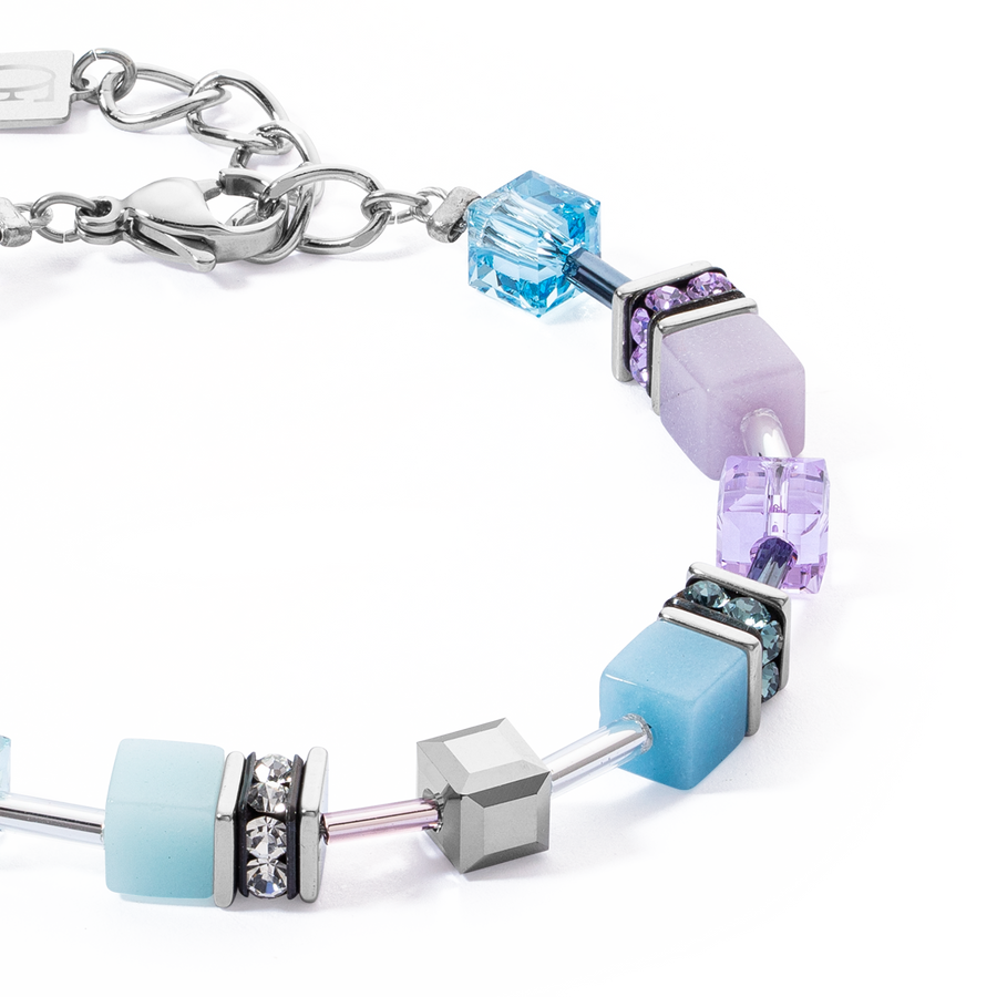 Bracelet GeoCUBE® Iconic aqua-lilas