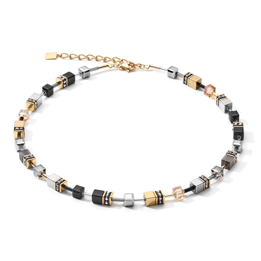 Collier GEOCUBE® gris-or