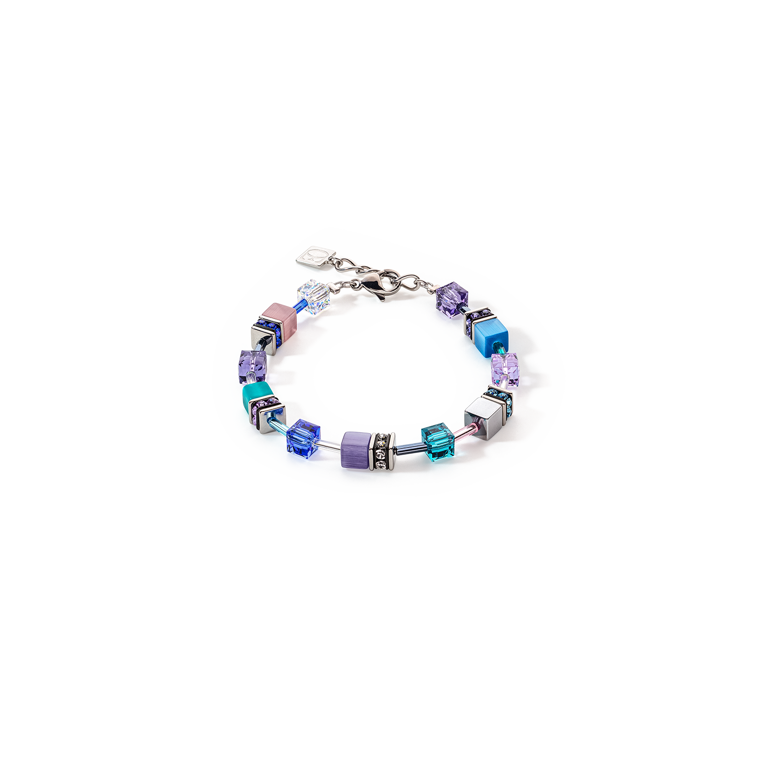 Bracelet GeoCUBE® Iconic turquoise-mauve