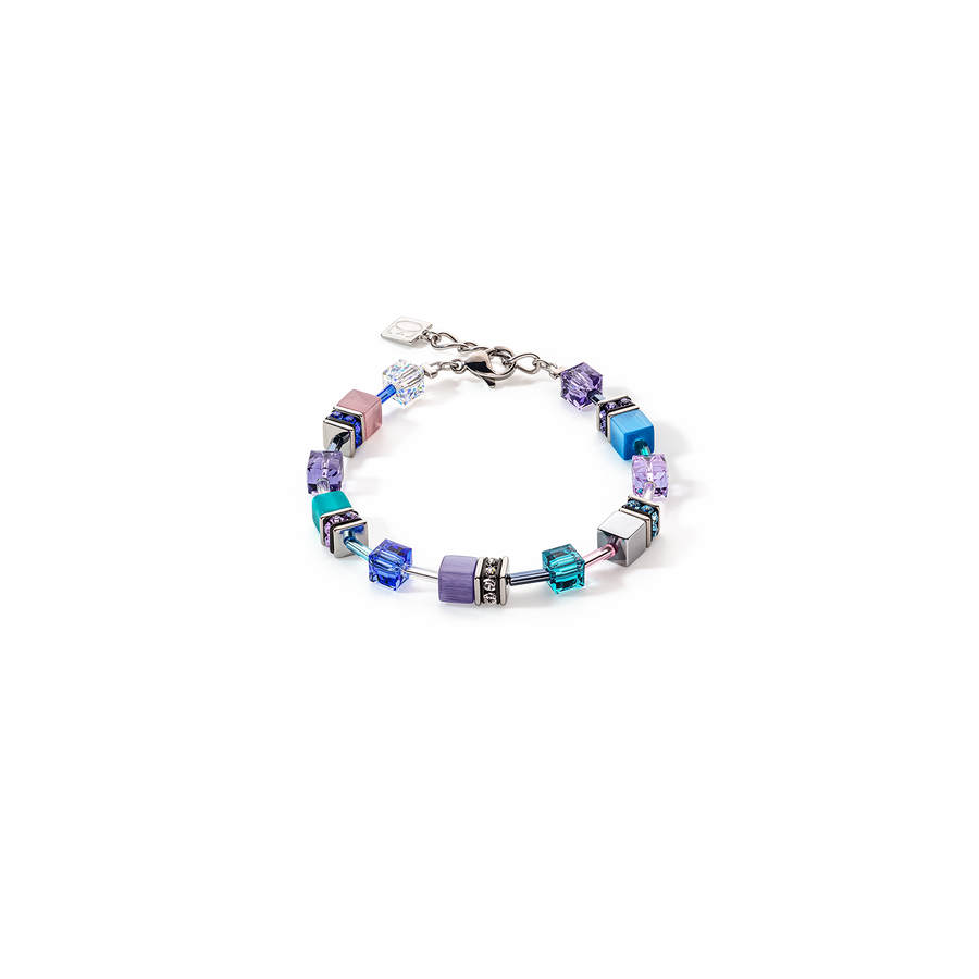 Bracelet GeoCUBE® Iconic turquoise-mauve