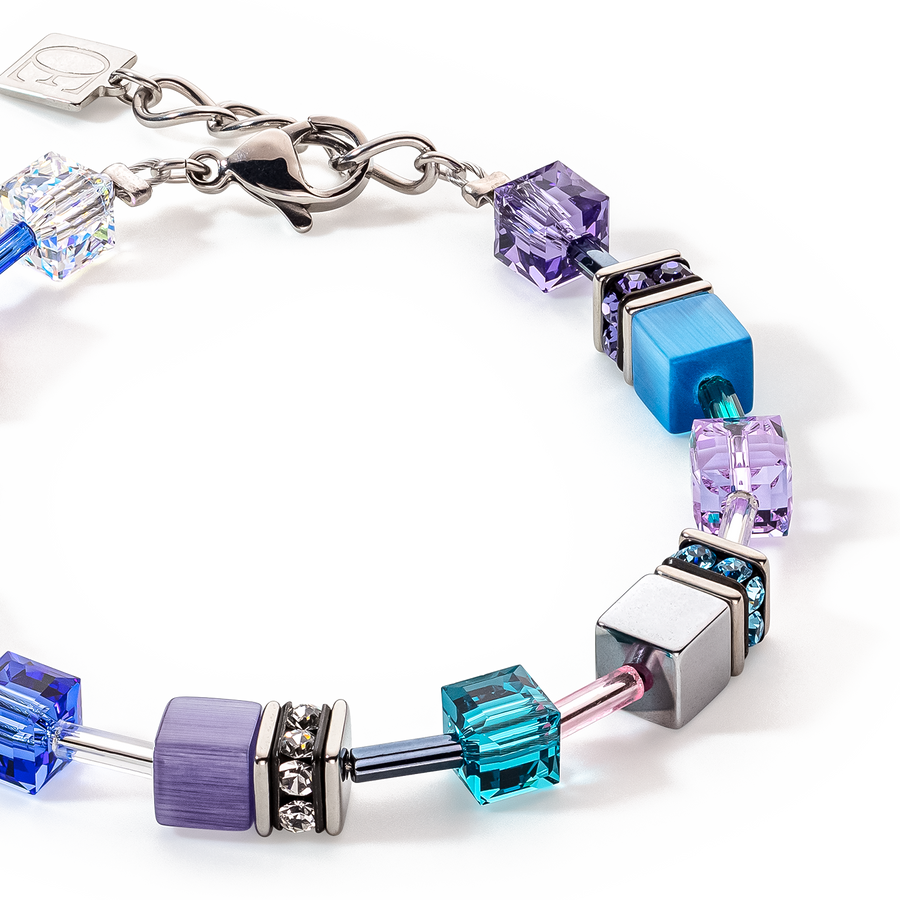 Bracelet GeoCUBE® Iconic turquoise-mauve