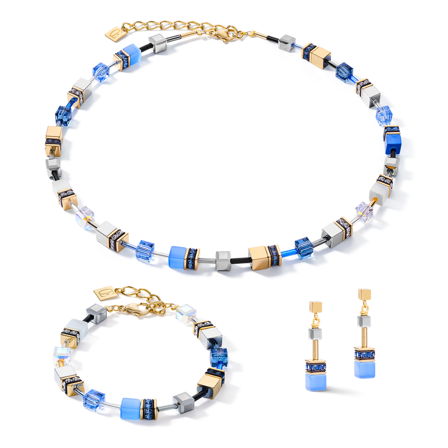 Bracelet GeoCUBE® bleu-or