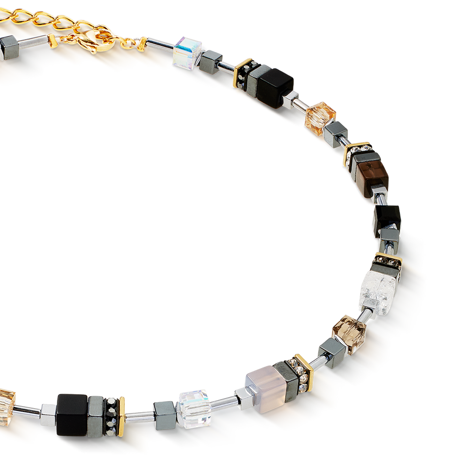 Collier GeoCUBE® Precious Motion Stone Whisper or
