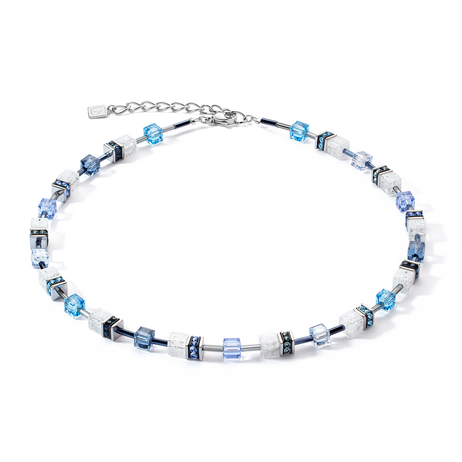 Collier GeoCUBE® Iconic Nature bleu blanc