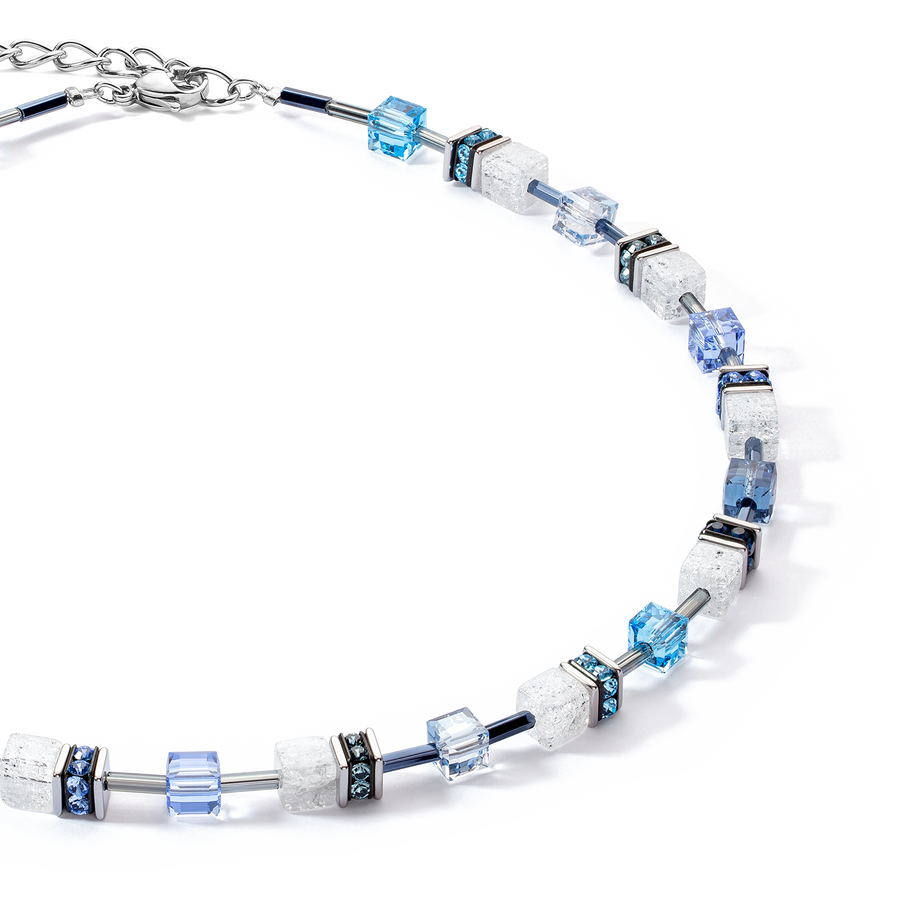Collier GeoCUBE® Iconic Nature bleu blanc