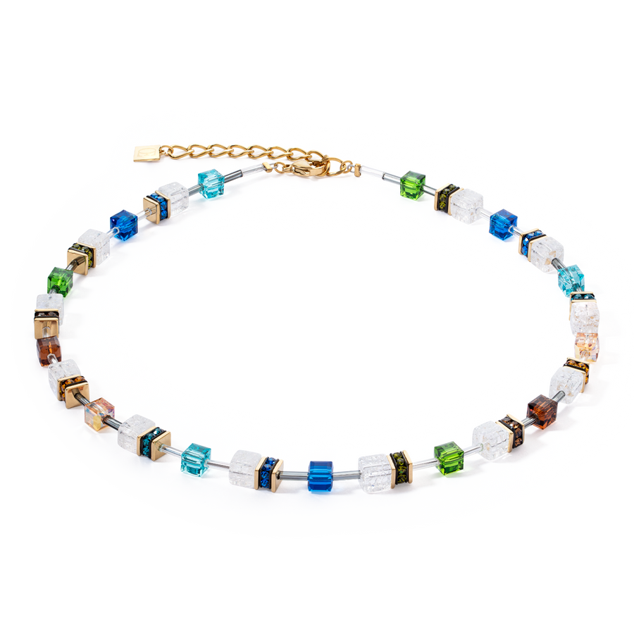 Collier GeoCUBE® Iconic Nature multicolore or