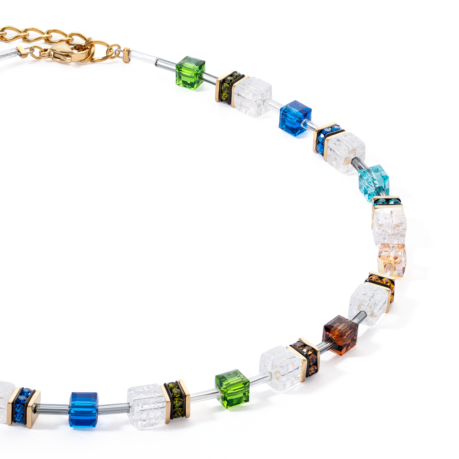 Collier GeoCUBE® Iconic Nature multicolore or