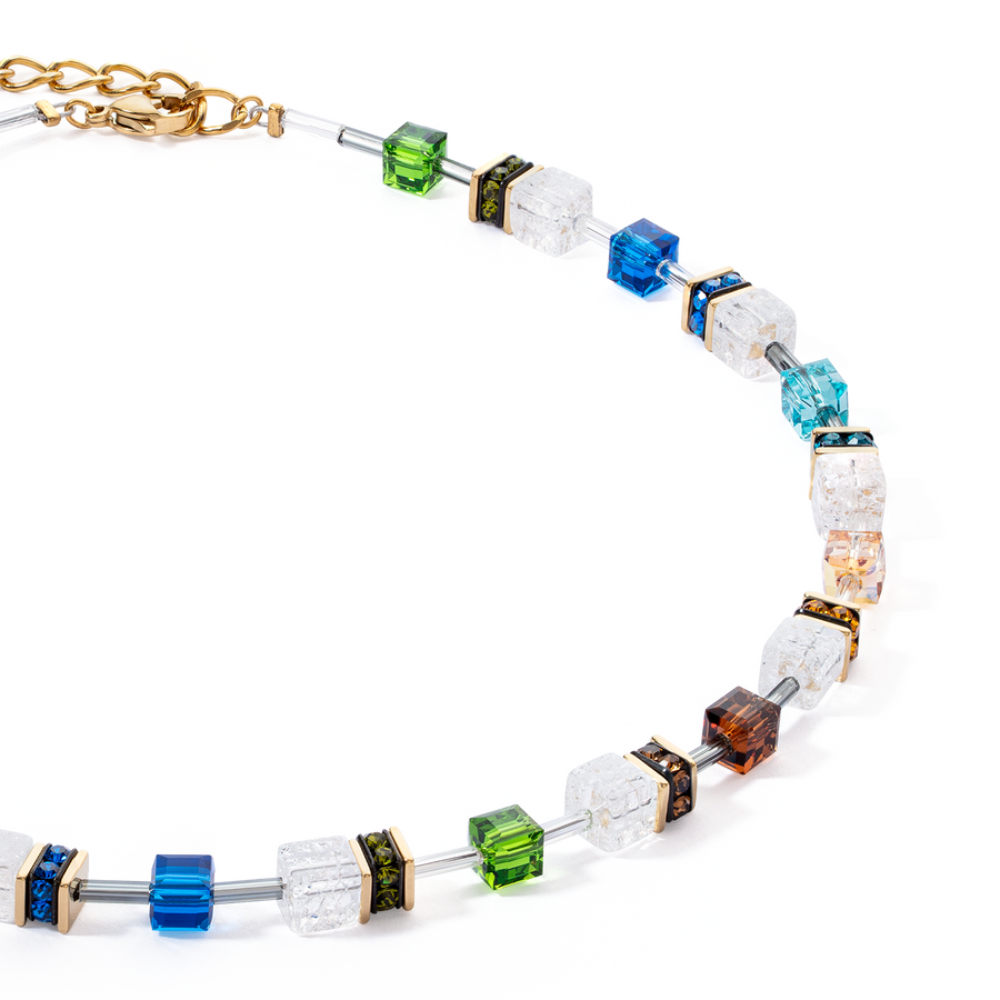 Collier GeoCUBE® Iconic Nature multicolore or