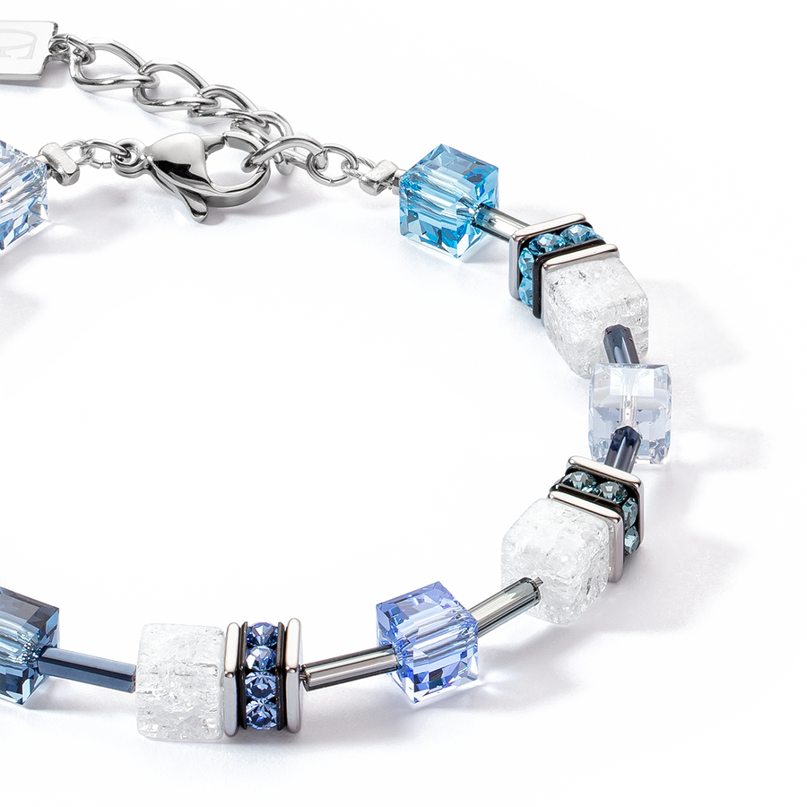 Bracelet GeoCUBE® Iconic Nature bleu blanc