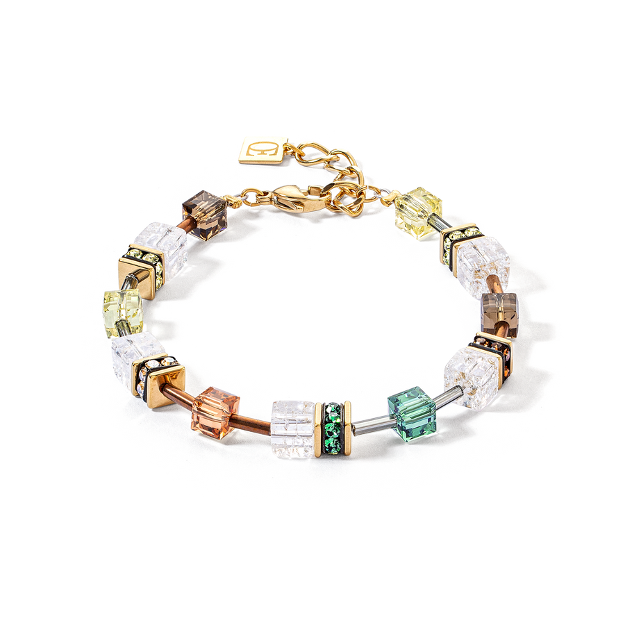 Bracelet GeoCUBE® Iconic Nature brun-blanc