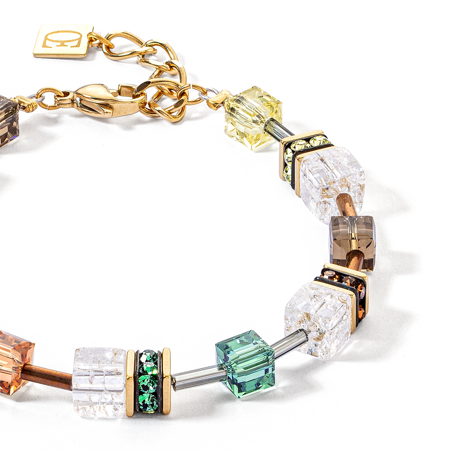 Bracelet GeoCUBE® Iconic Nature brun-blanc