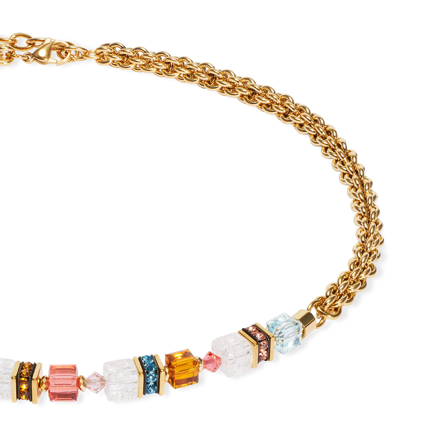 Collier GeoCUBE® Fusion Summer or-sunset