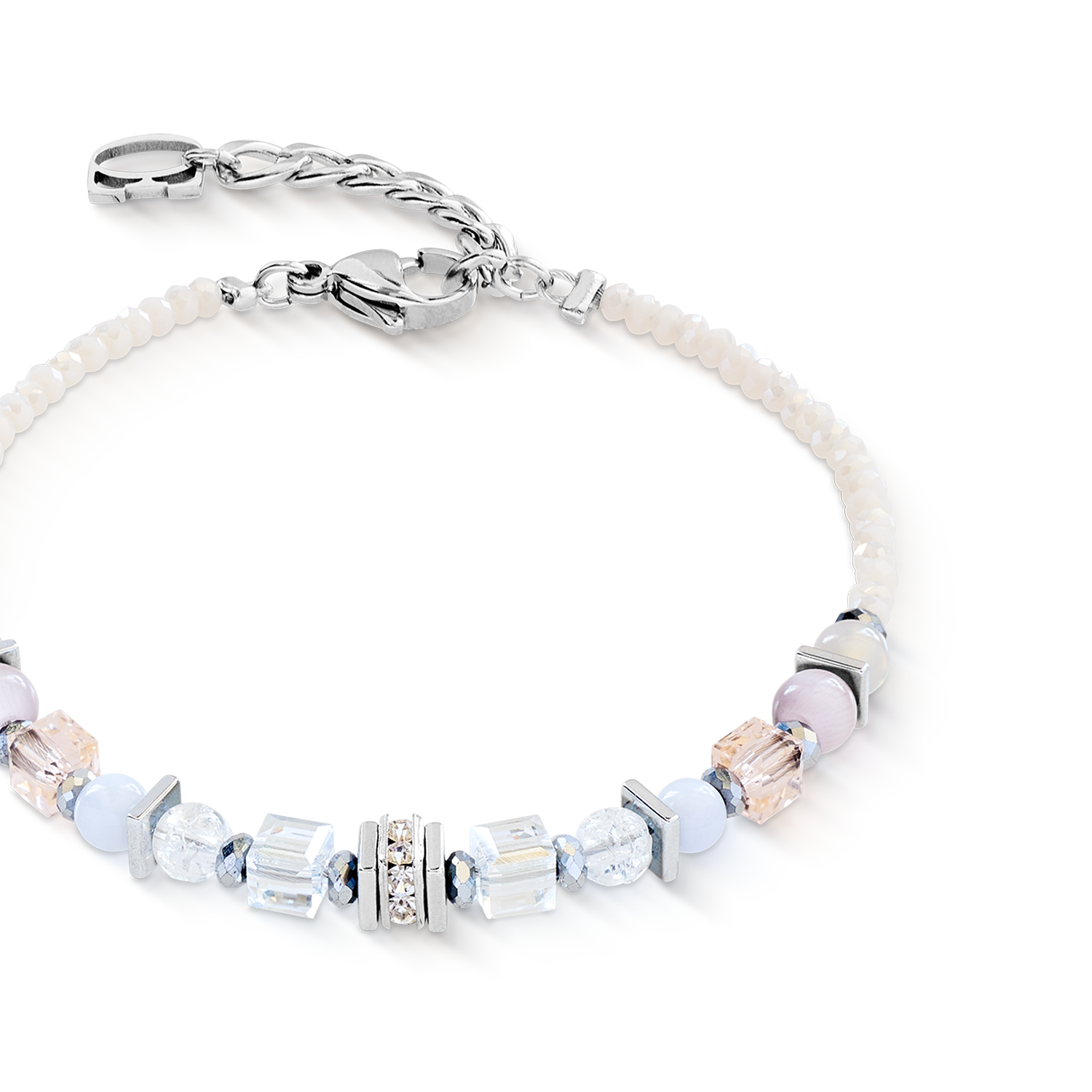Bracelet Shape Mix Nexus argent pastel