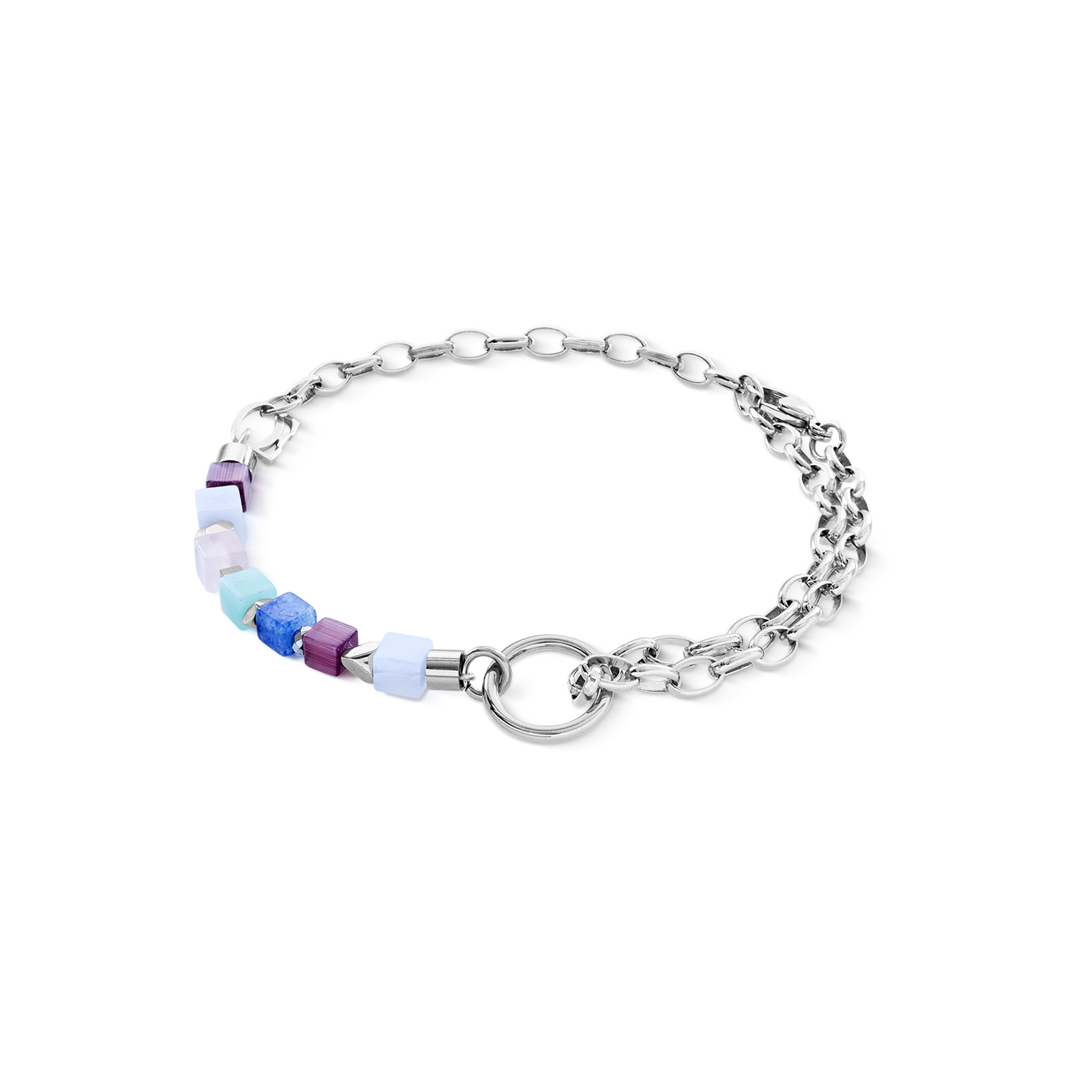 Bracelet Cube Mosaic Lumina argent