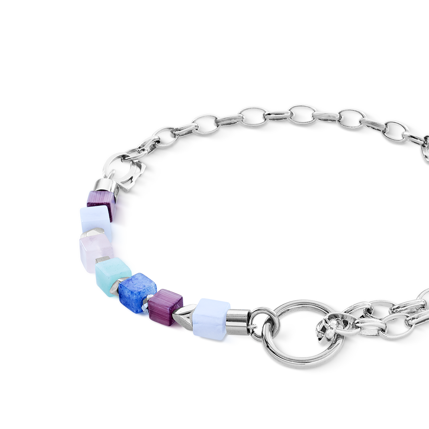 Bracelet Cube Mosaic Lumina argent