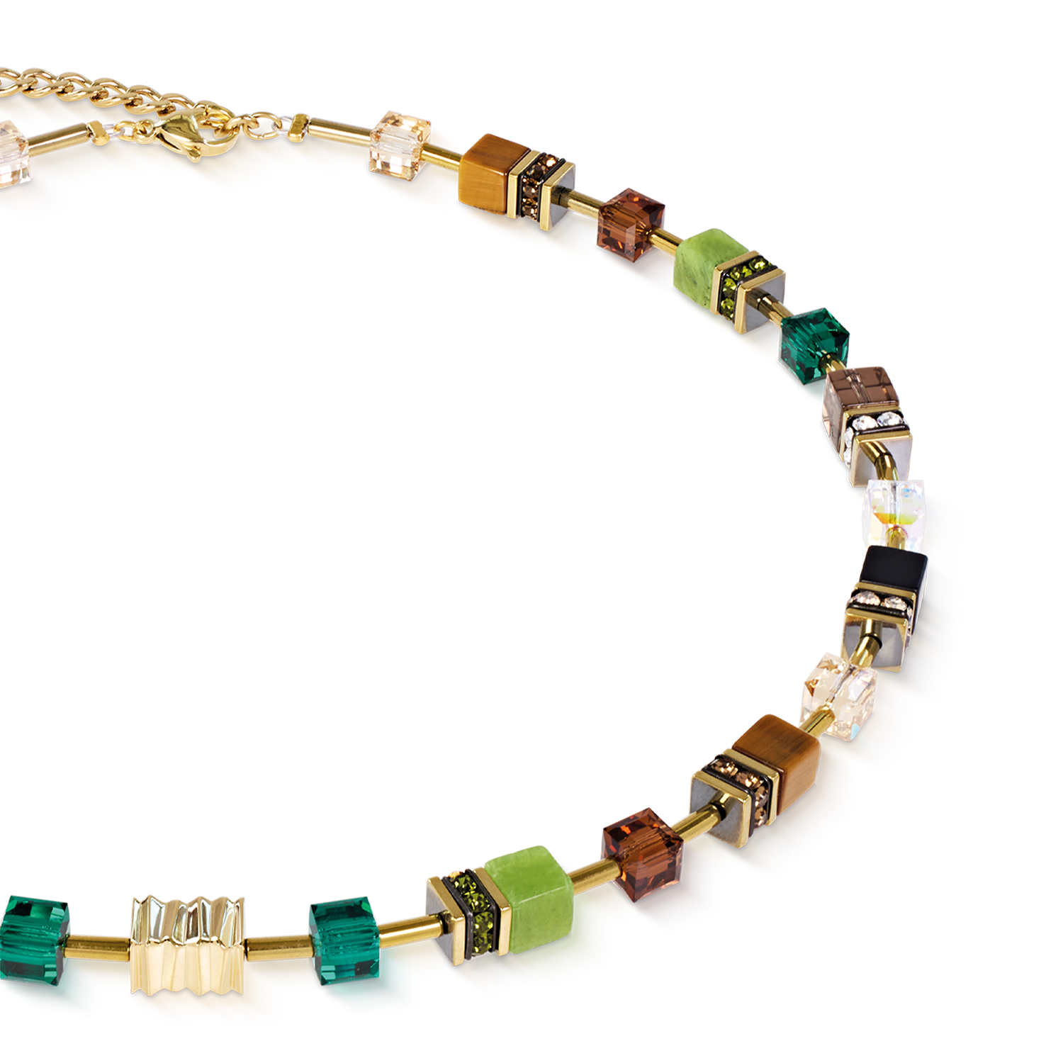 Collier GeoCUBE® Iconic Wave Forest doré