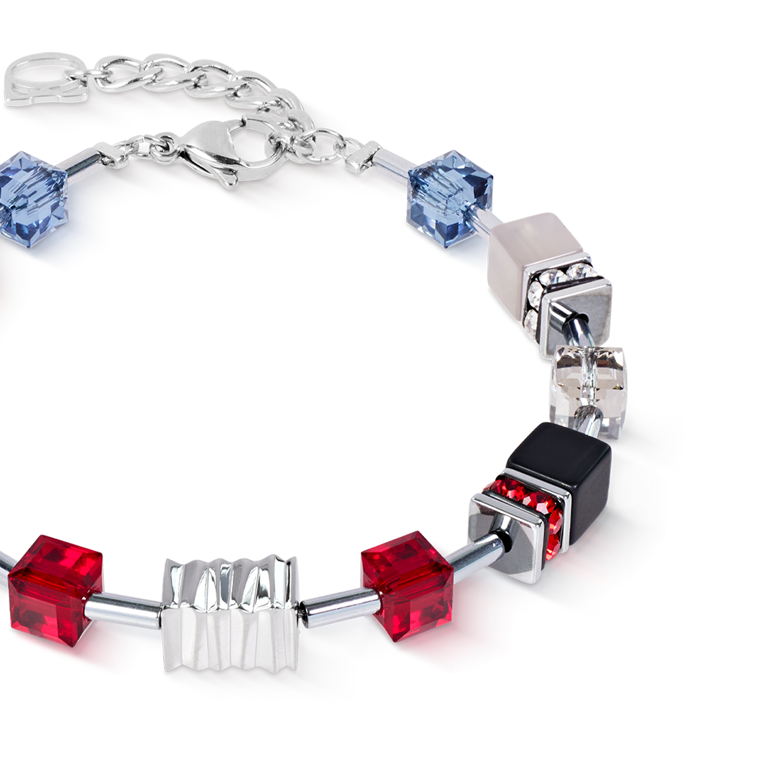 Bracelet GeoCUBE® Iconic Wave Urban argenté