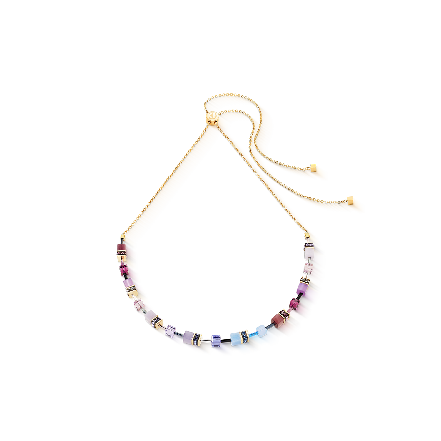 Collier GeoCUBE® Iconic Chain Mystic Orchid or