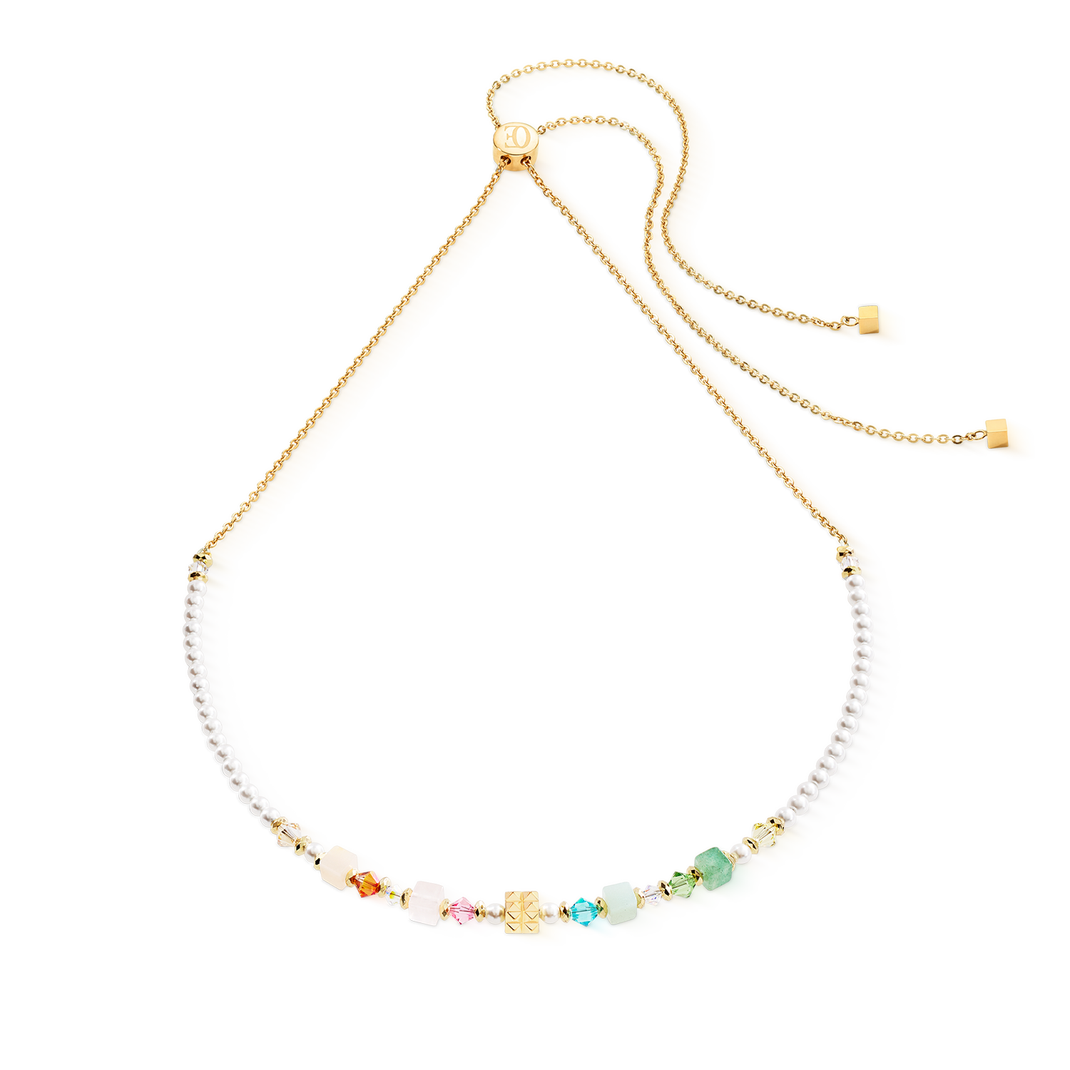 Collier Cube Princess Fusion Blossom or