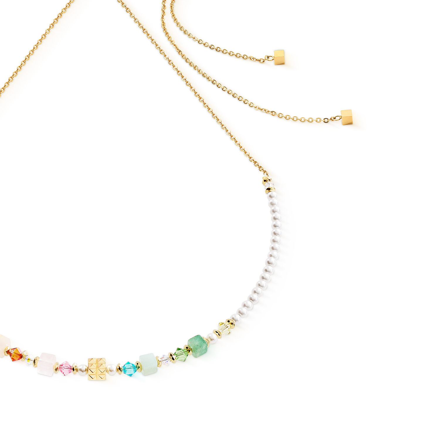 Collier Cube Princess Fusion Blossom or