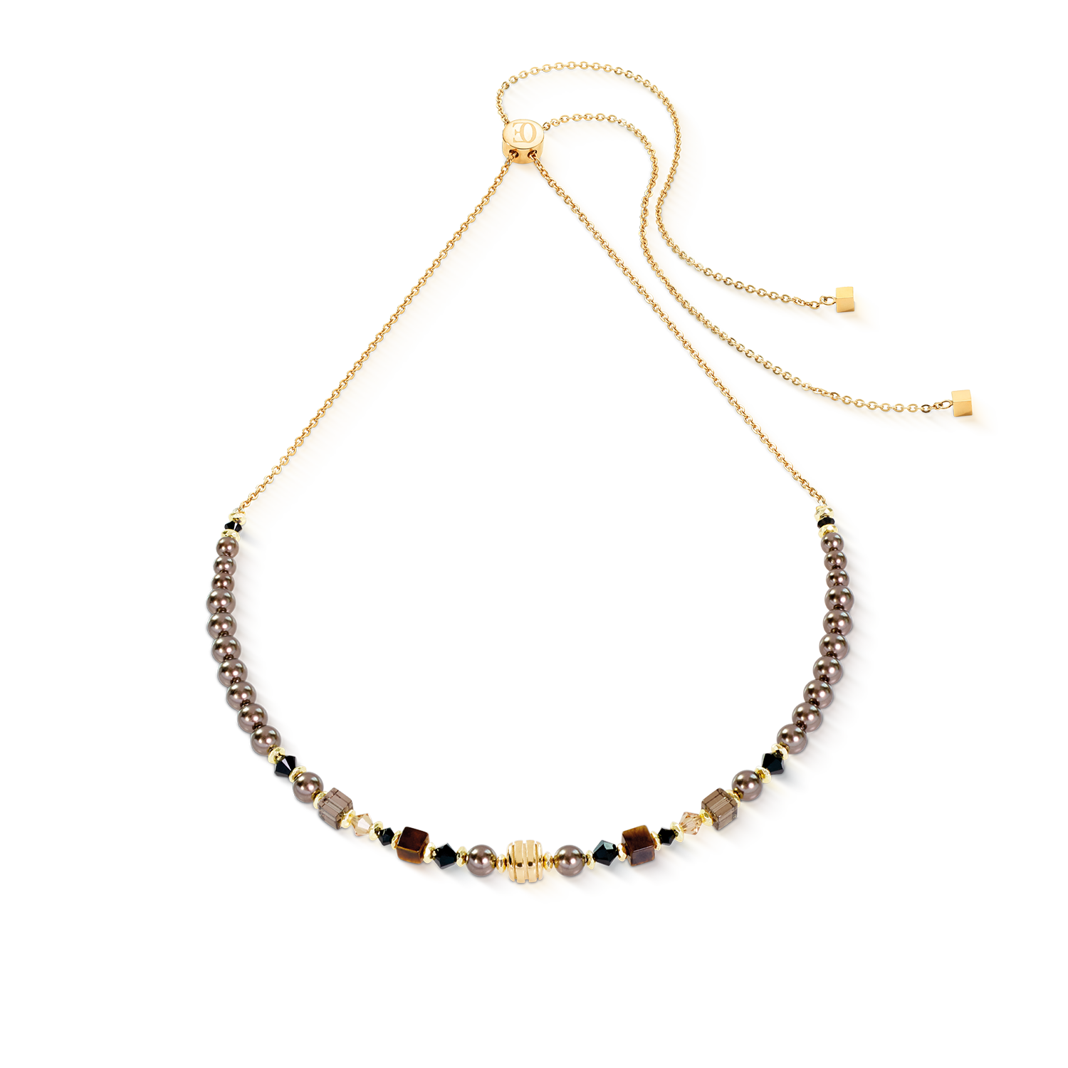 Collier Slider Wave Earth doré