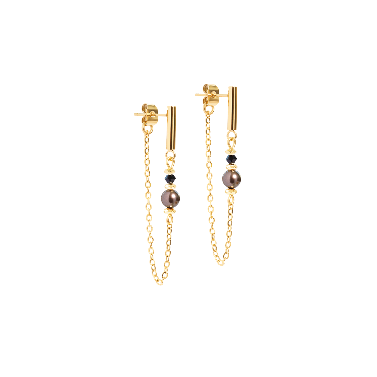 Boucles d'oreilles Slider Earth doré