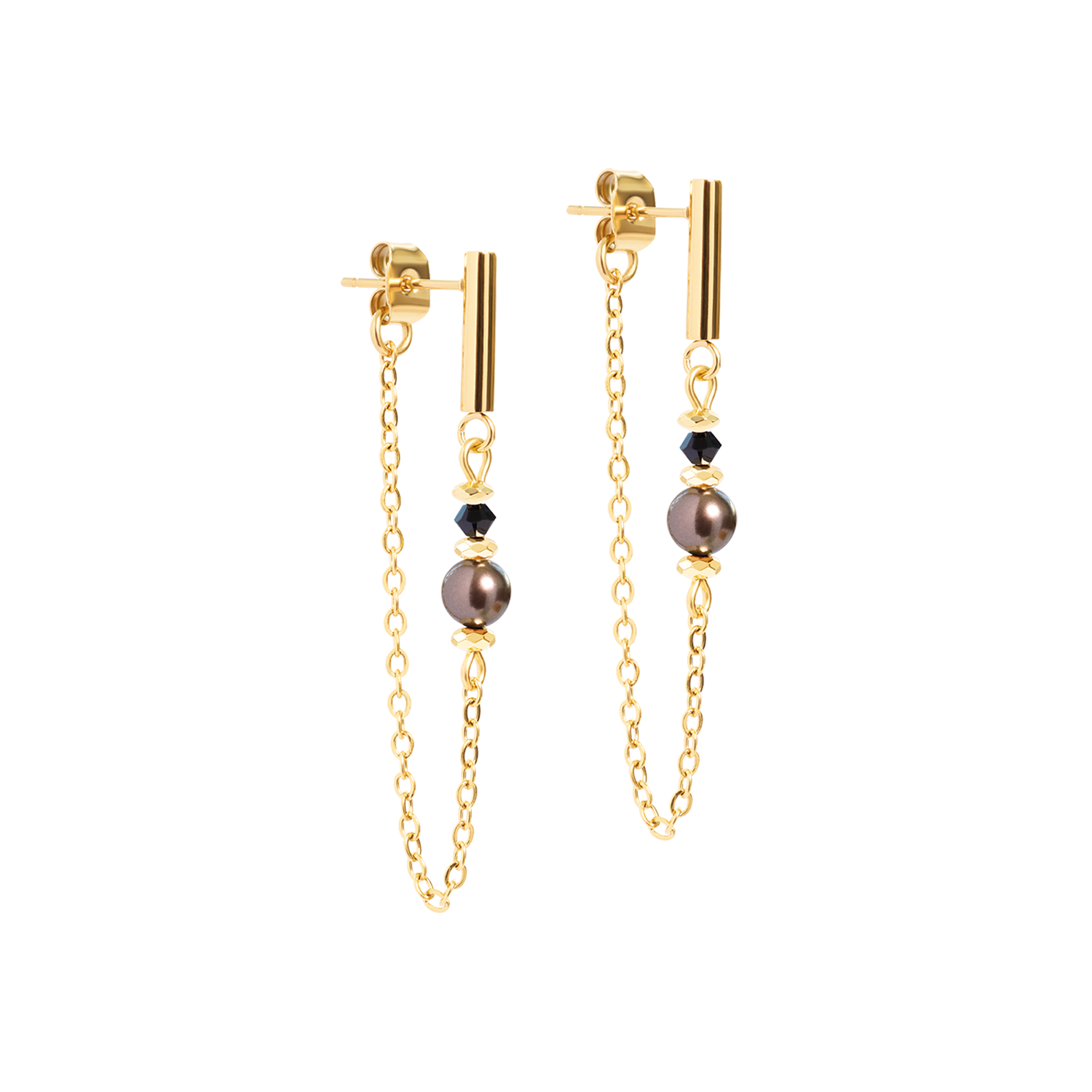 Boucles d'oreilles Slider Earth doré